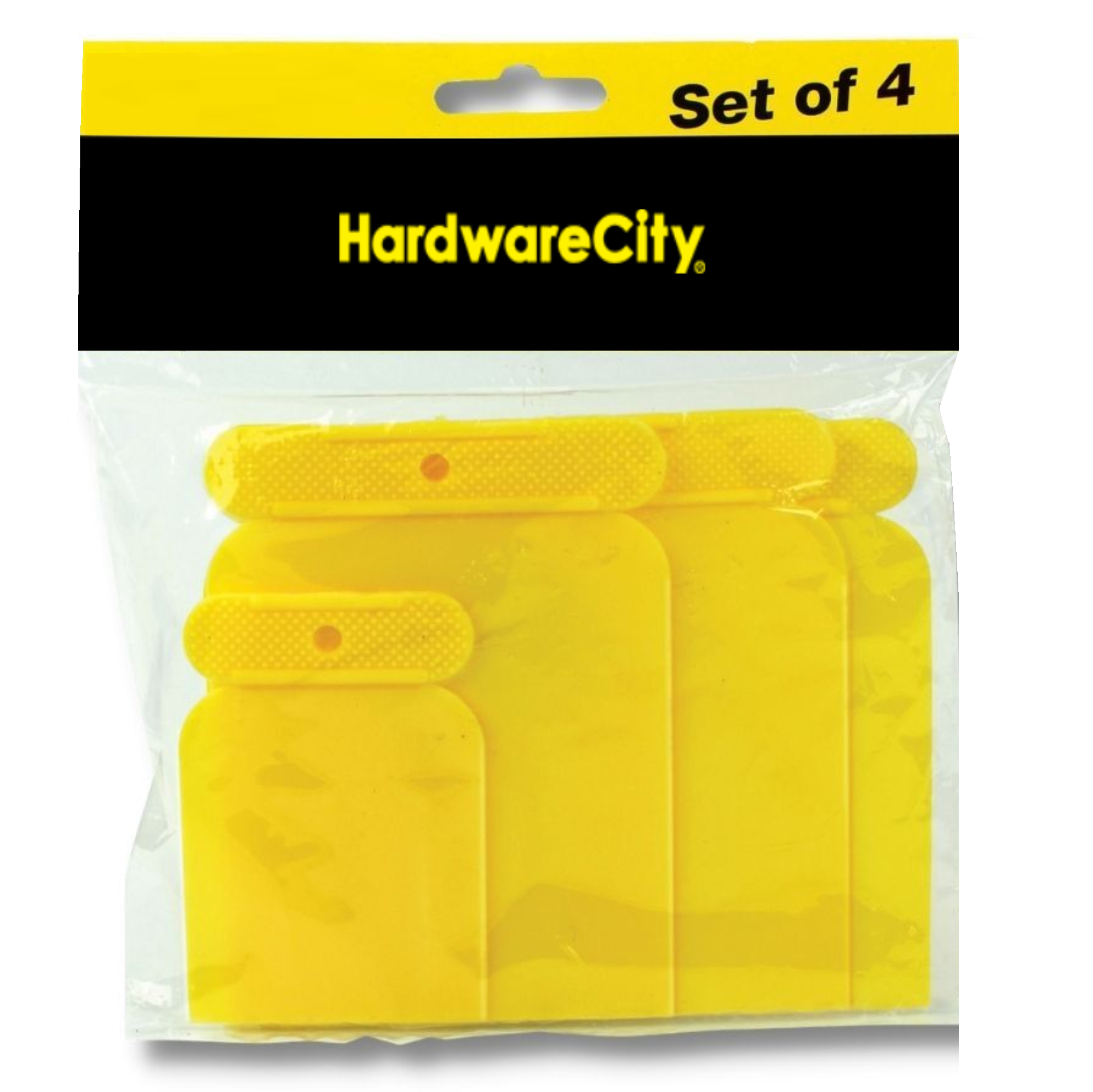 HardwareCity Plastic Filling & Scraper FLEXIBLE 4PC/PACK
